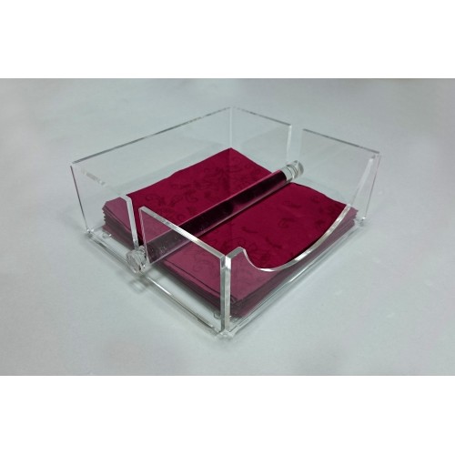 Portatovaglioli in plexiglass con cilindro